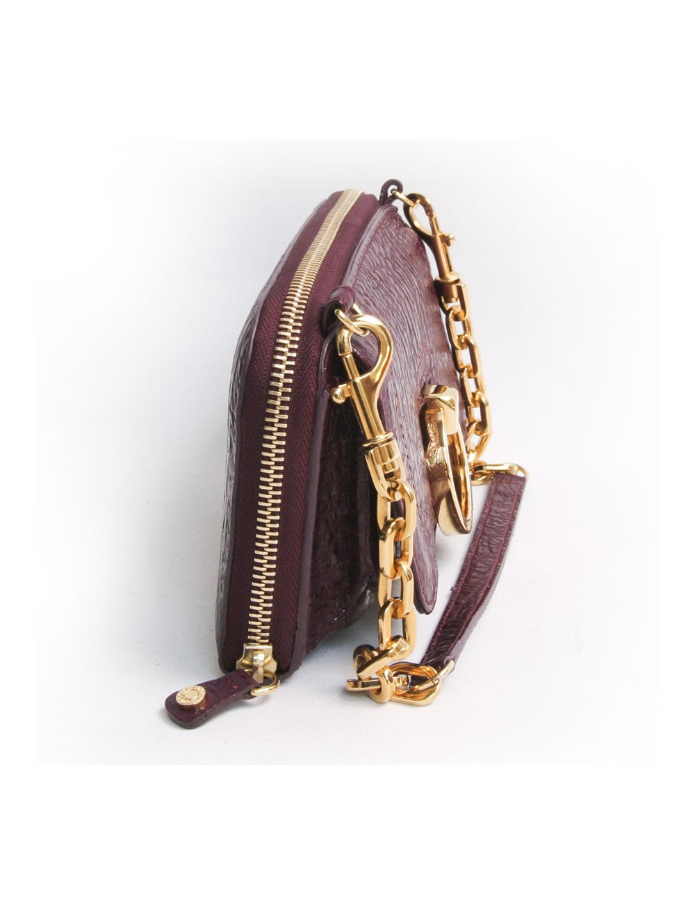 Sac pochette JIMMY CHOO lie de vin