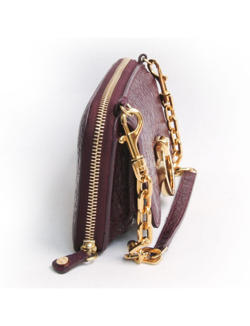 Sac pochette JIMMY CHOO lie de vin