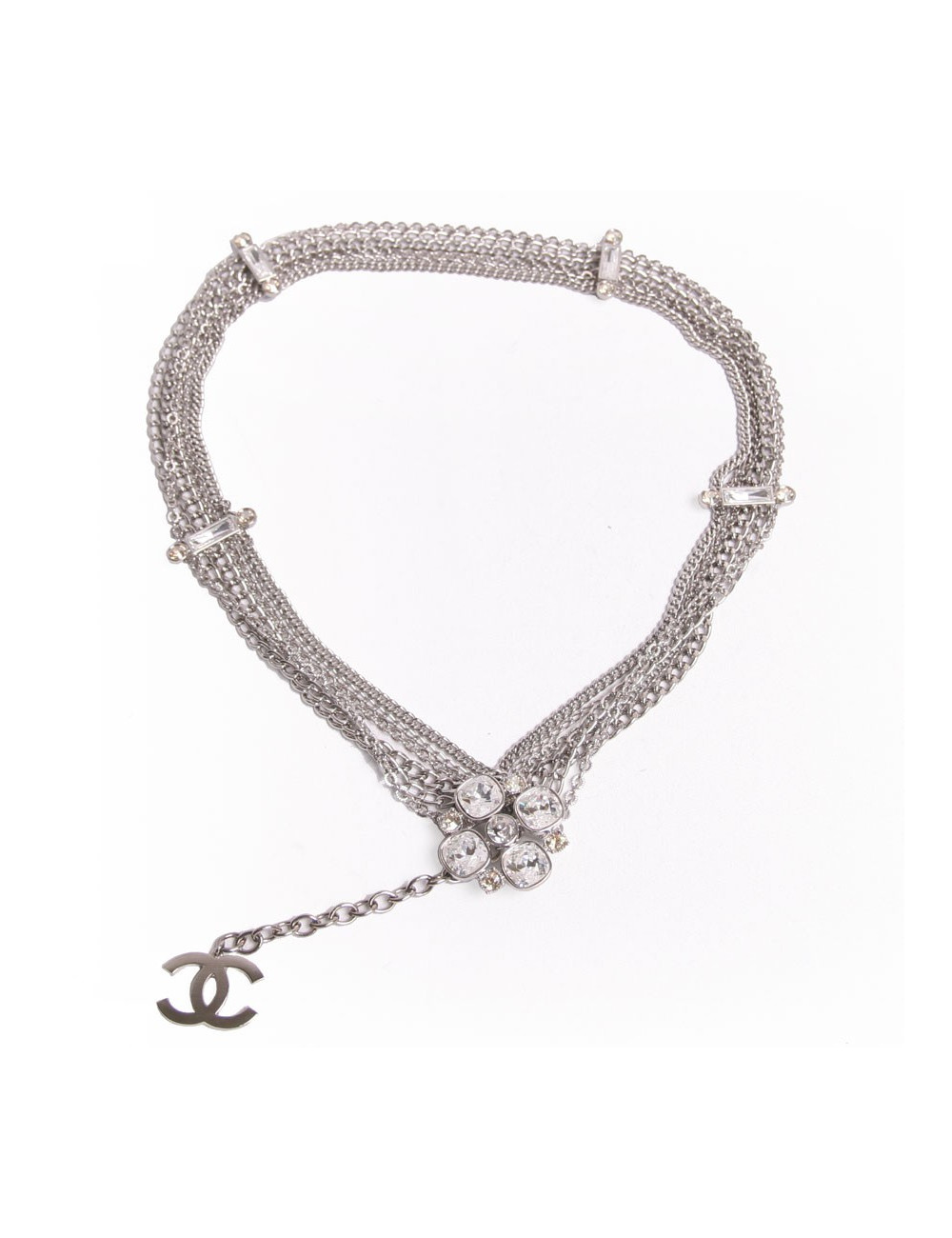 Ceinture  sautoir CHANEL chaines et brillants 