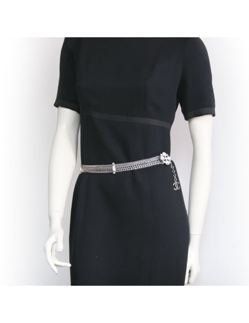 Ceinture  sautoir CHANEL chaines et brillants et 