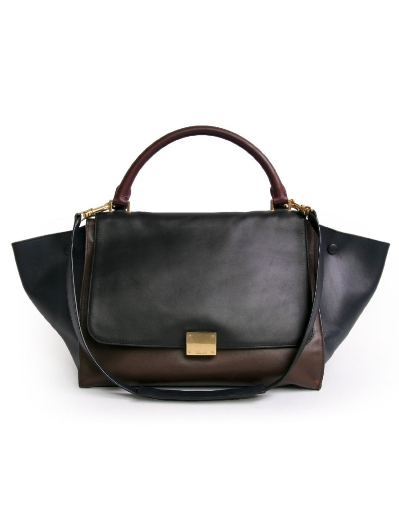 Sac Trapèze CÉLINE tricolore 