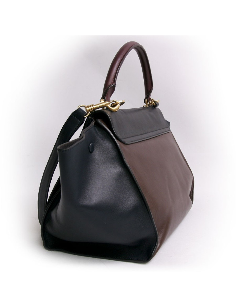 Sac Trapèze CÉLINE tricolore 