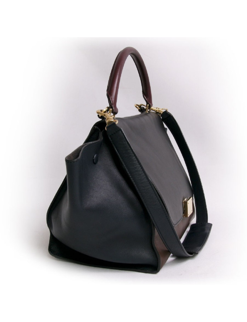 Sac Trapèze CÉLINE tricolore 