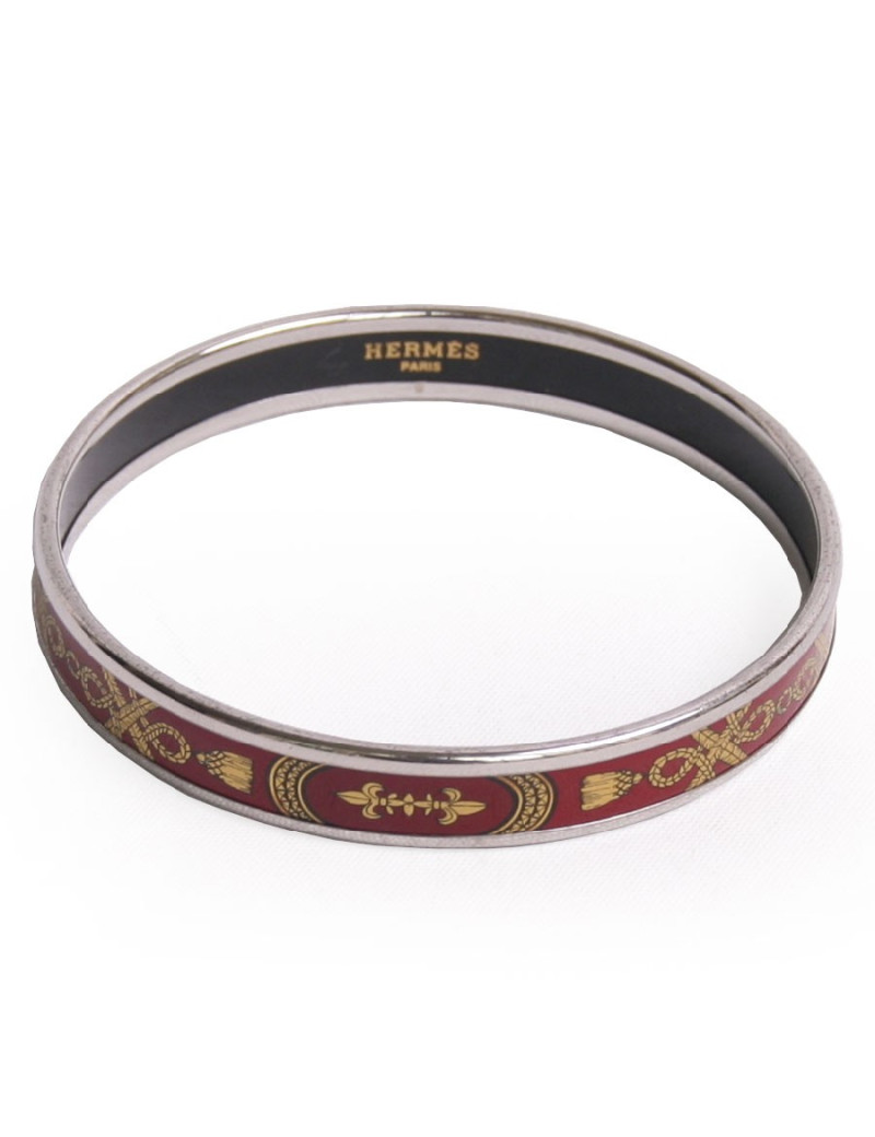 Bracelet HERMES en émail  PM