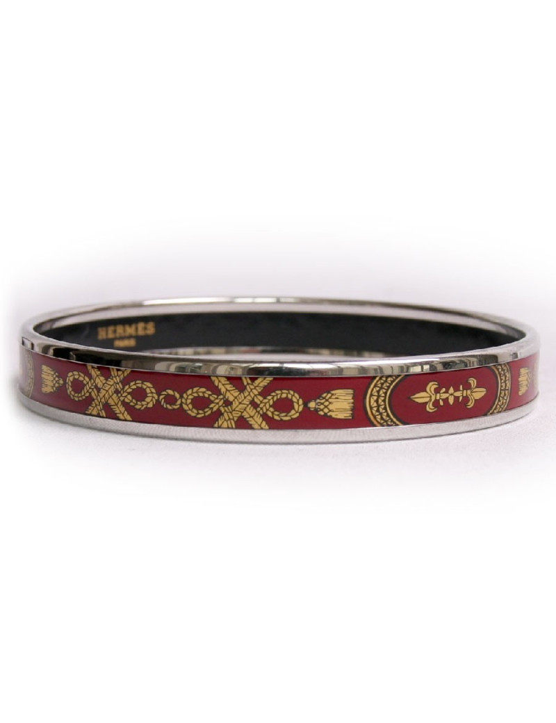 Bracelet HERMES en émail  PM