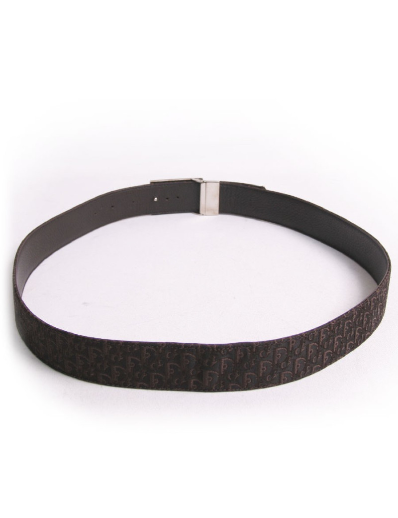 Ceinture DIOR t 95 toile monogram marron 