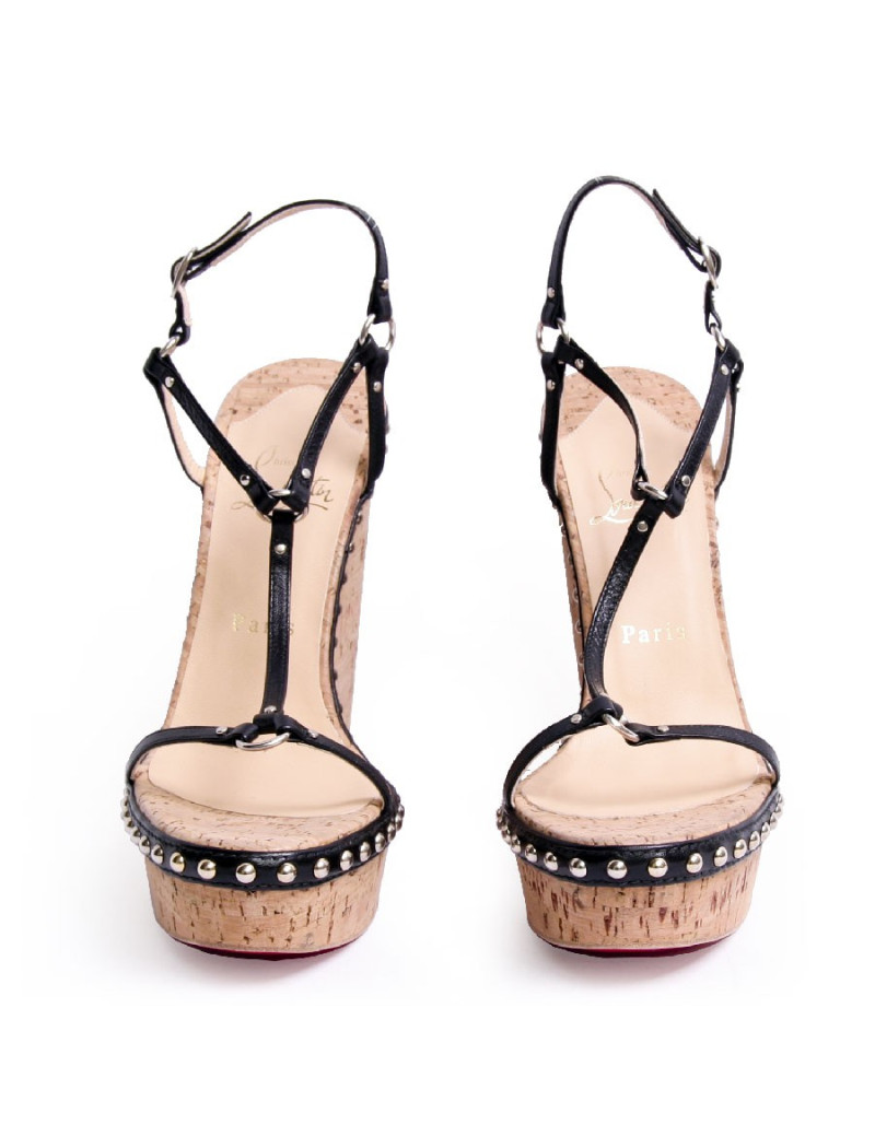 Sandales compensés CHRISTIAN LOUBOUTIN T38,5