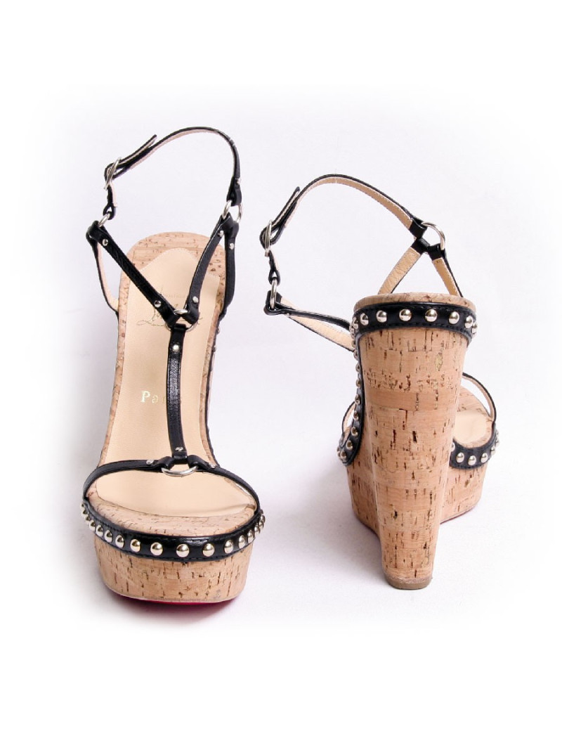 Sandales compensés CHRISTIAN LOUBOUTIN T38,5