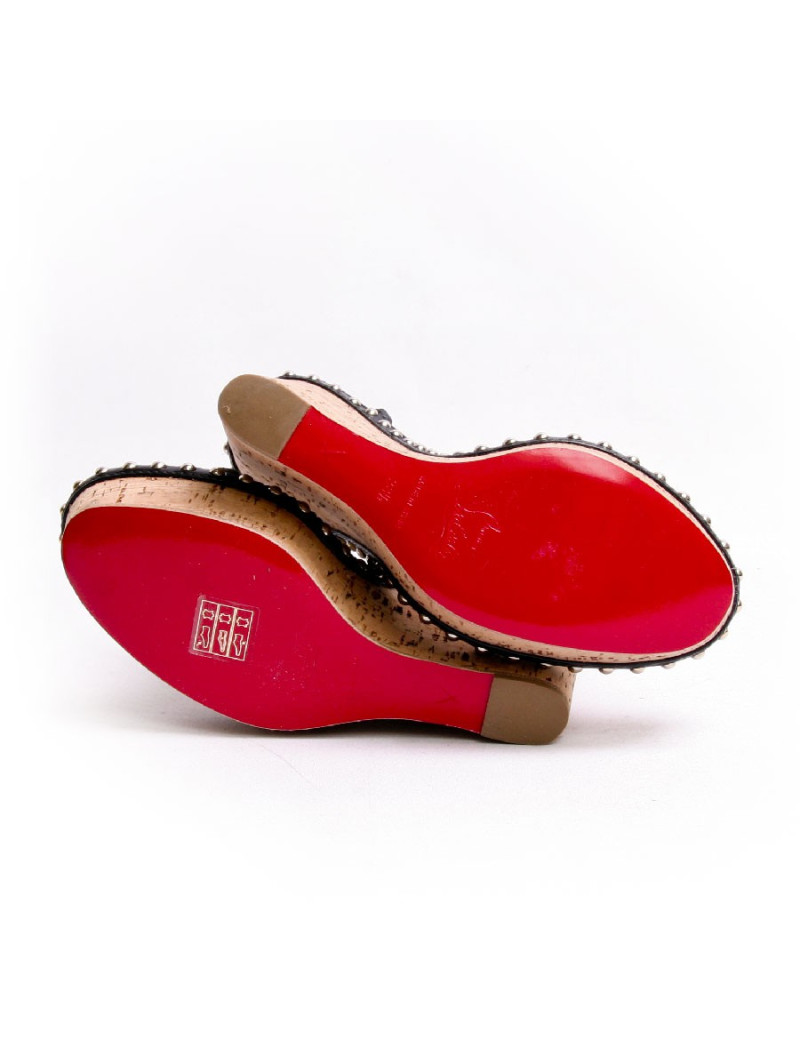 Sandales compensés CHRISTIAN LOUBOUTIN T38,5