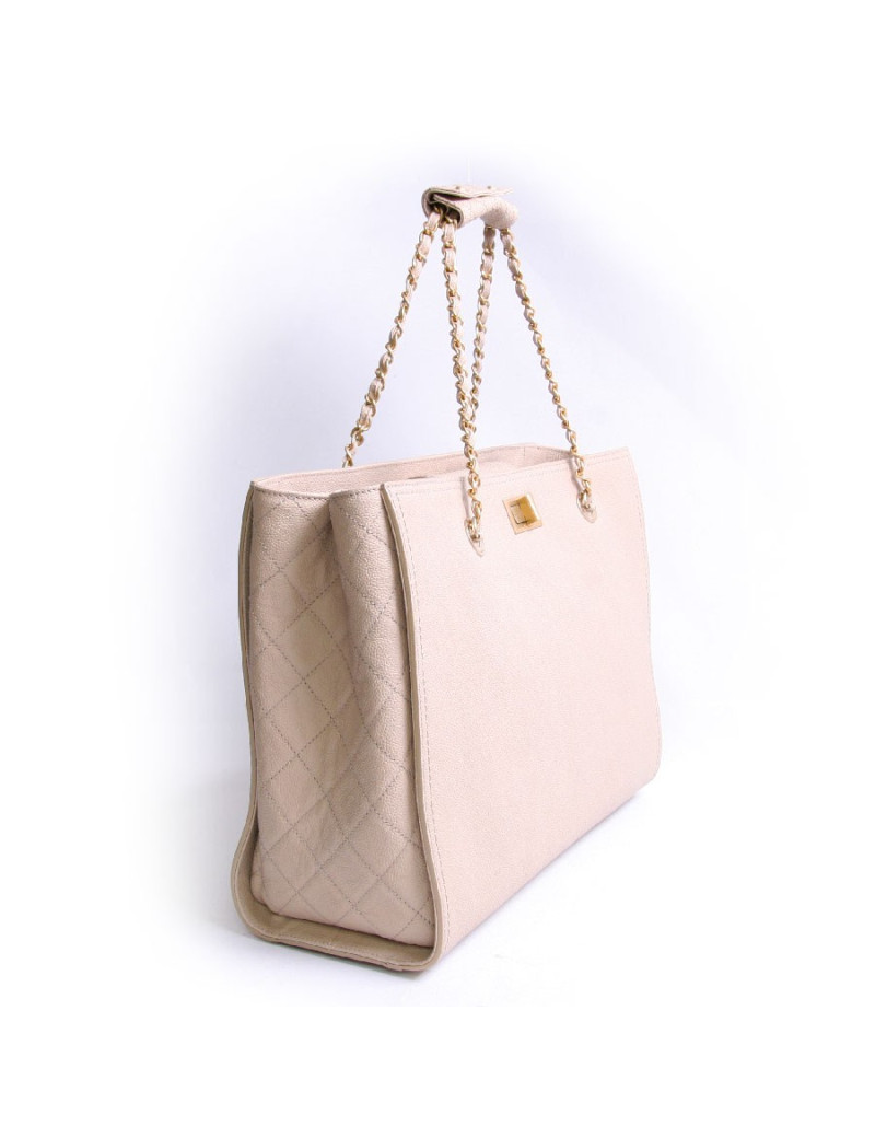Sac cabas CHANEL cuir  naturel