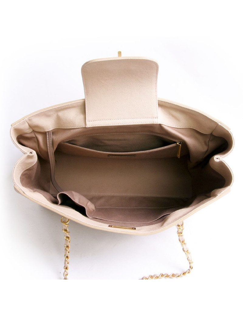 Sac cabas CHANEL cuir  naturel
