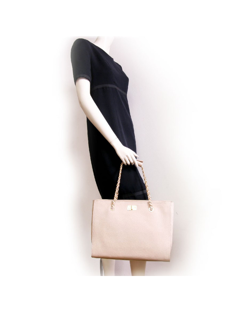 Sac cabas CHANEL cuir  naturel