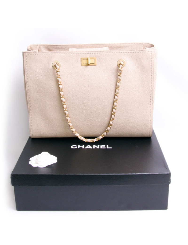 Sac cabas CHANEL cuir  naturel