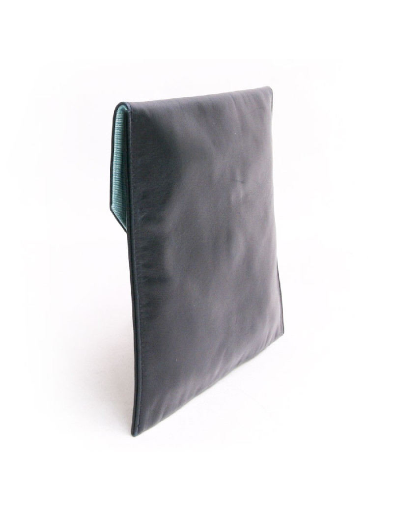 Pochette DIOR cuir lisse bleu marine