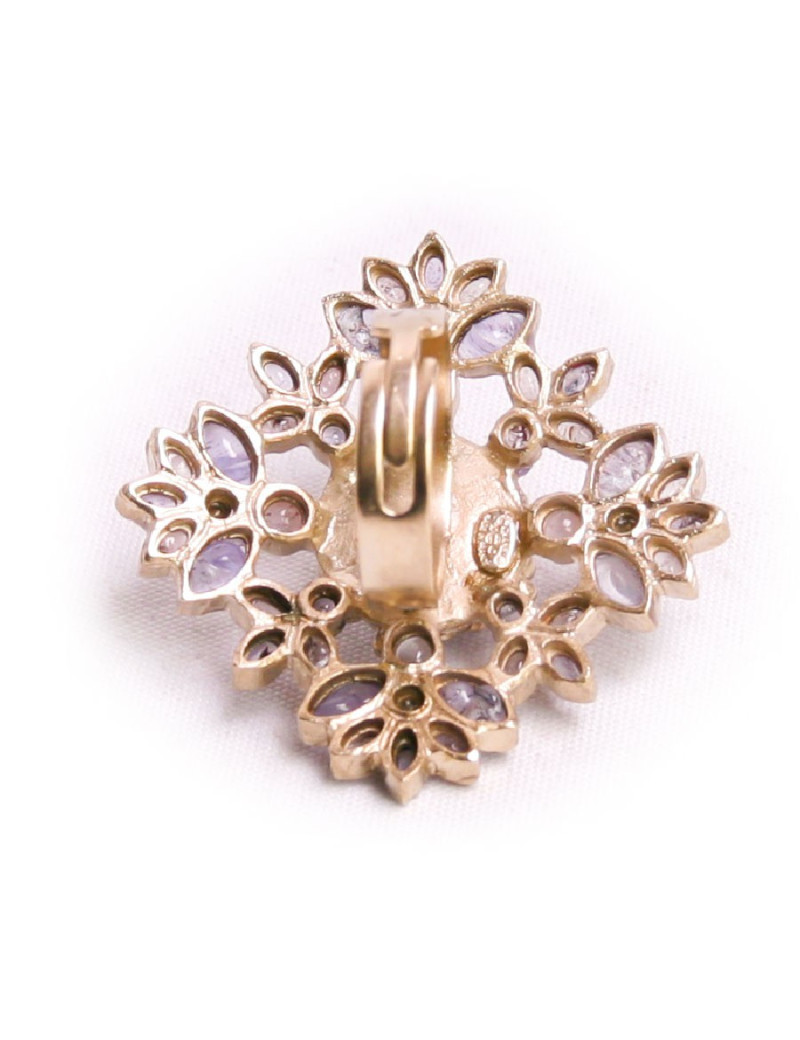 Bague CHANEL or pâle amethyste