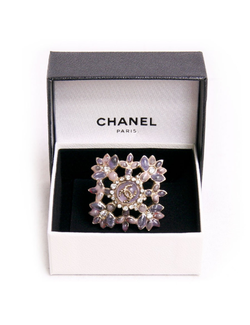 Bague CHANEL or pâle amethyste