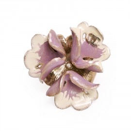 Ring Fleur CHANEL mauve and ivory email