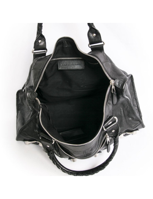 Sac BALANCIAGA  GM  noir bijouterie argent