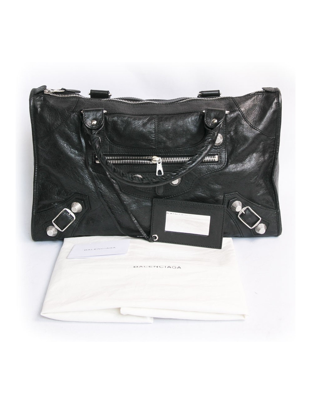 Sac BALANCIAGA  GM  noir bijouterie argent