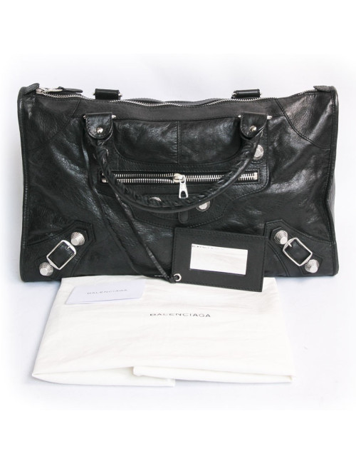 Sac BALANCIAGA  GM  noir bijouterie argent