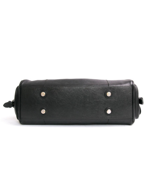 Sac DIOR en cuir vieilli noir