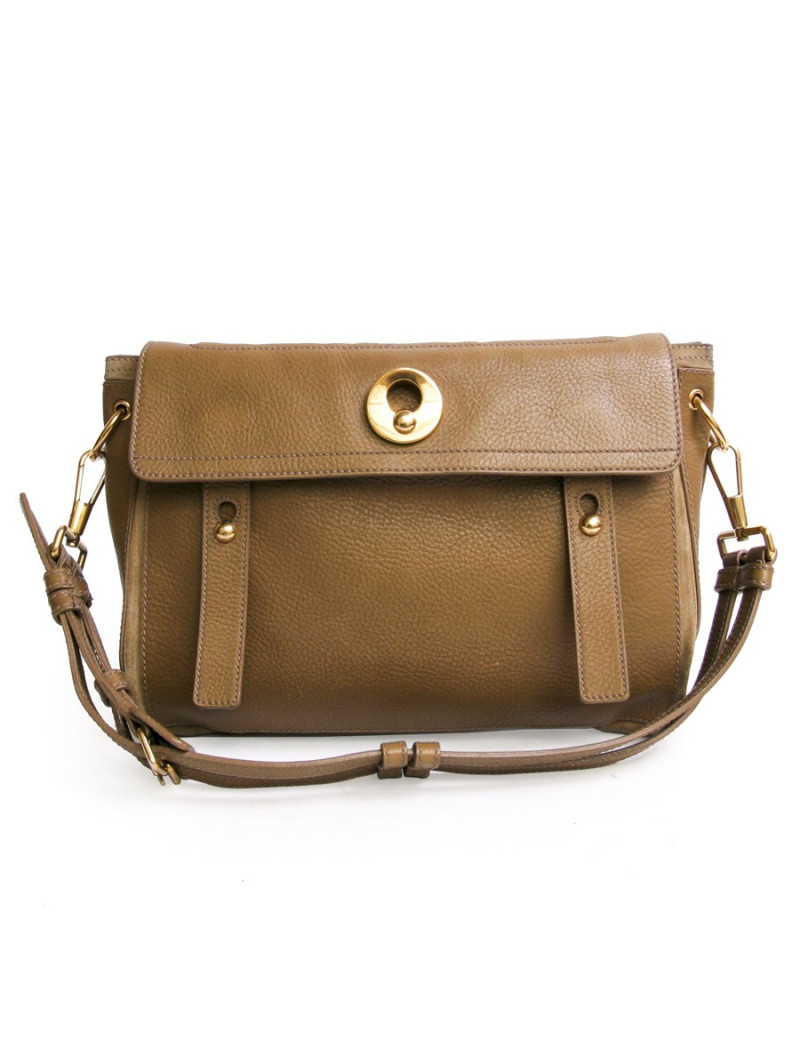 sac "muse" YVES SAINT LAURENT cuir grainé beige