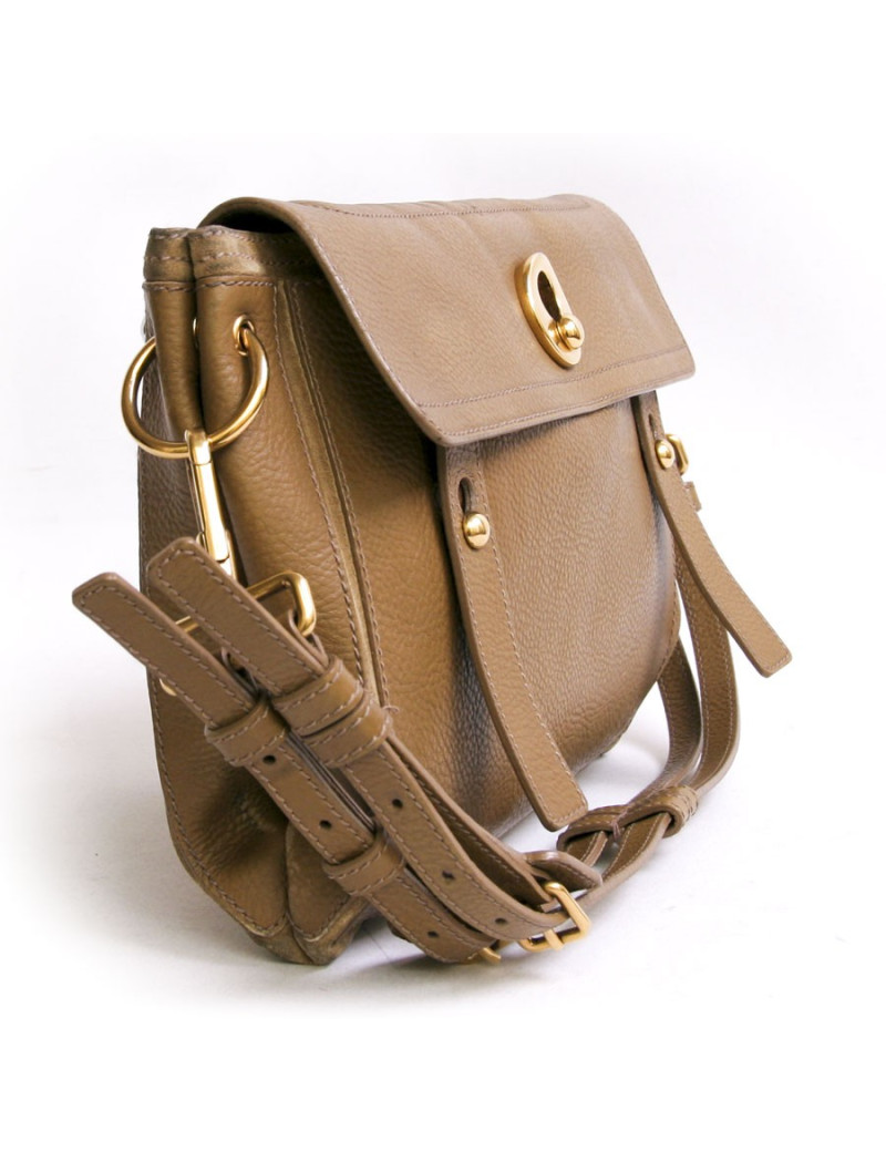 sac "muse" YVES SAINT LAURENT cuir grainé beige
