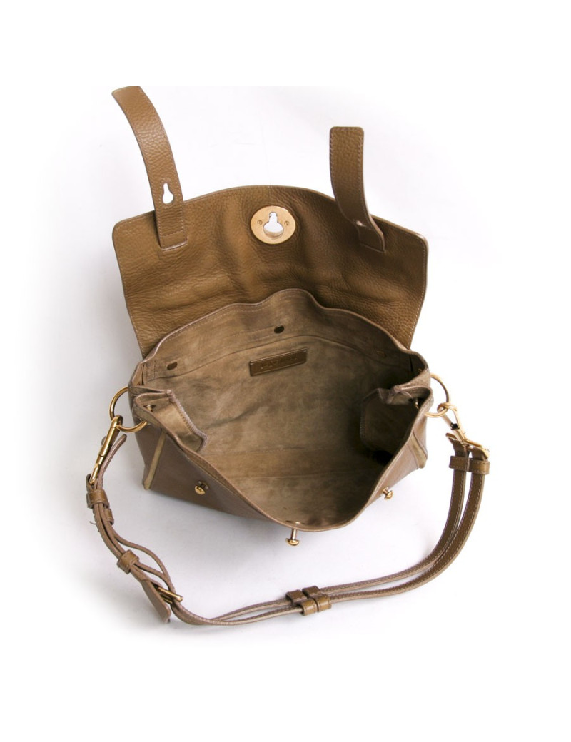 sac "muse" YVES SAINT LAURENT cuir grainé beige