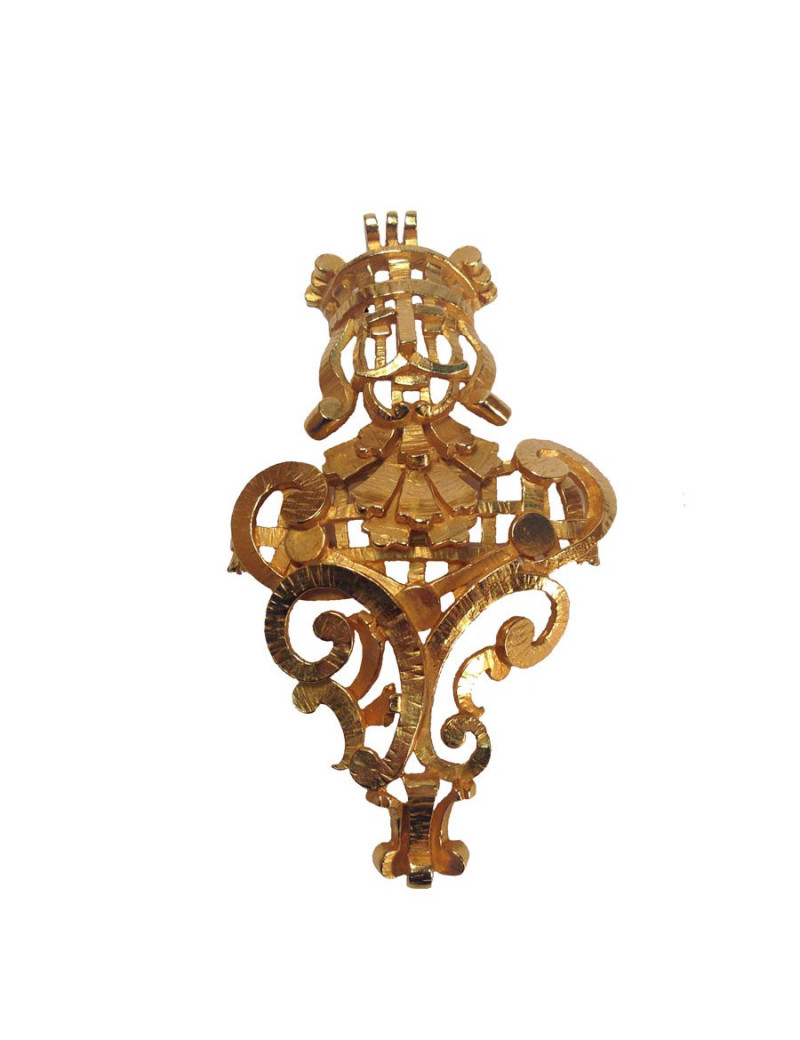 Grande broche DIOR couronne dorée