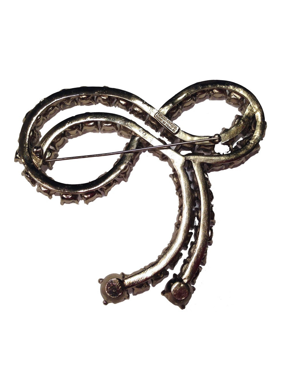 Grande broche strass SONIA RYKIEL  