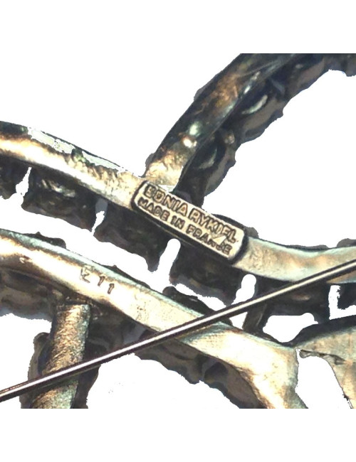 Grande broche strass SONIA RYKIEL  