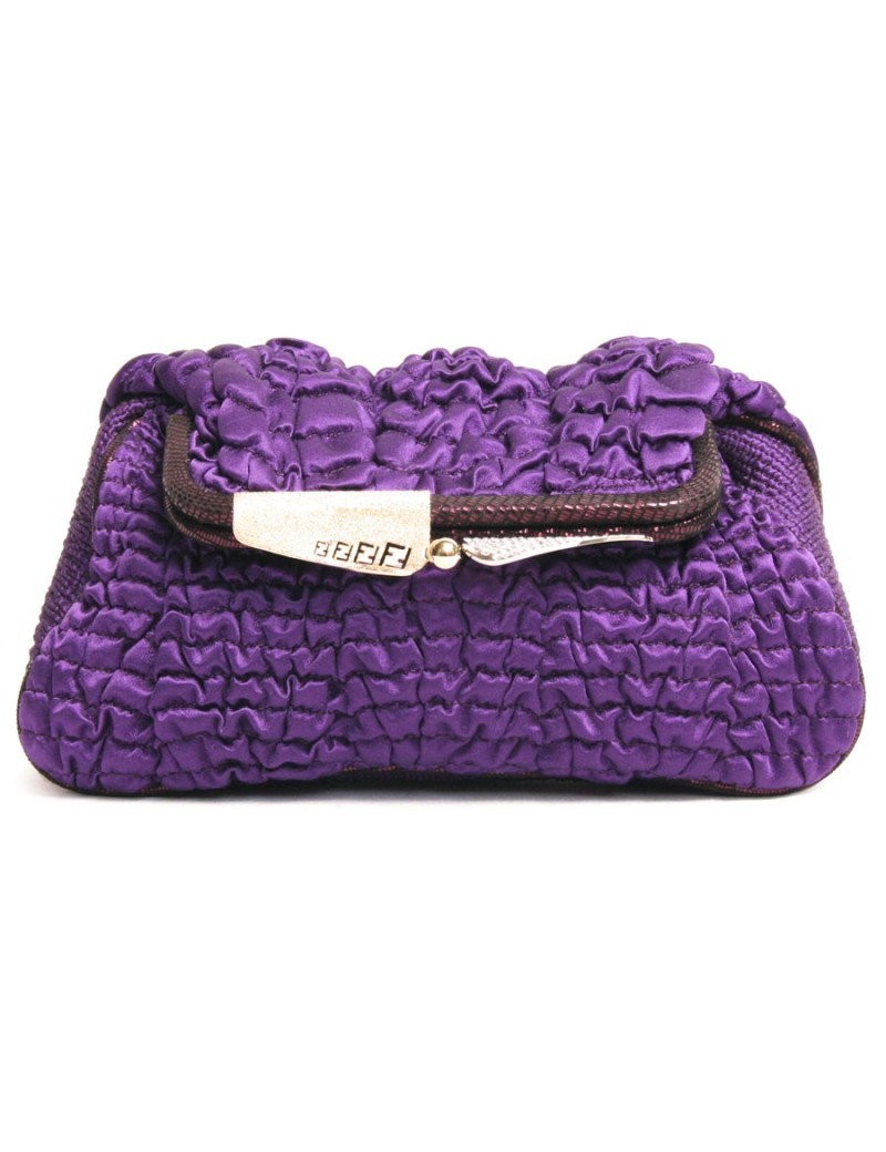 Pochette soie à smoke FENDI violet
