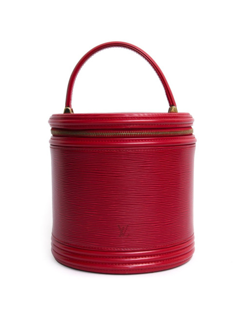 Sac seau LOUIS VUITTON cuir épi rouge