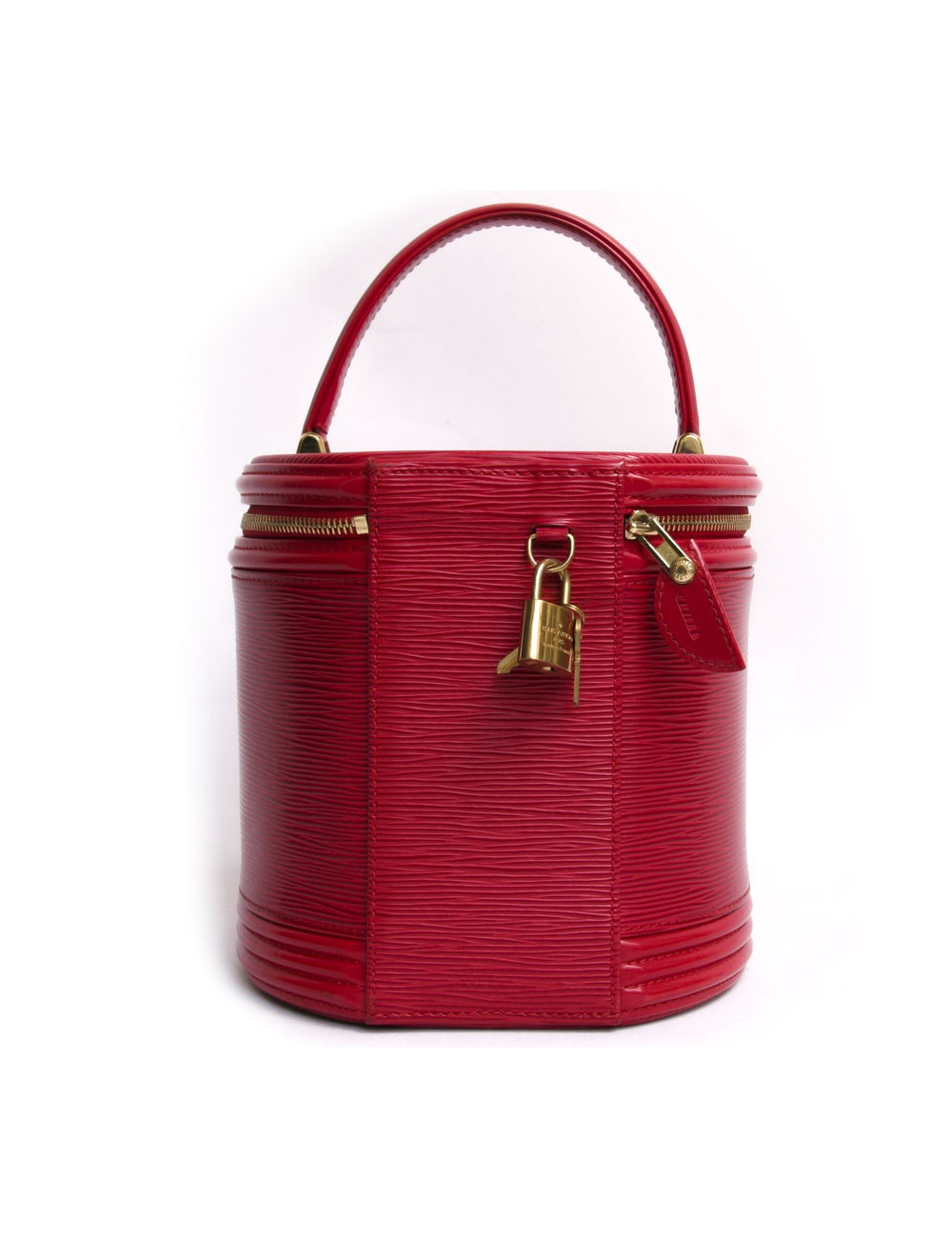 Sac seau LOUIS VUITTON cuir épi rouge