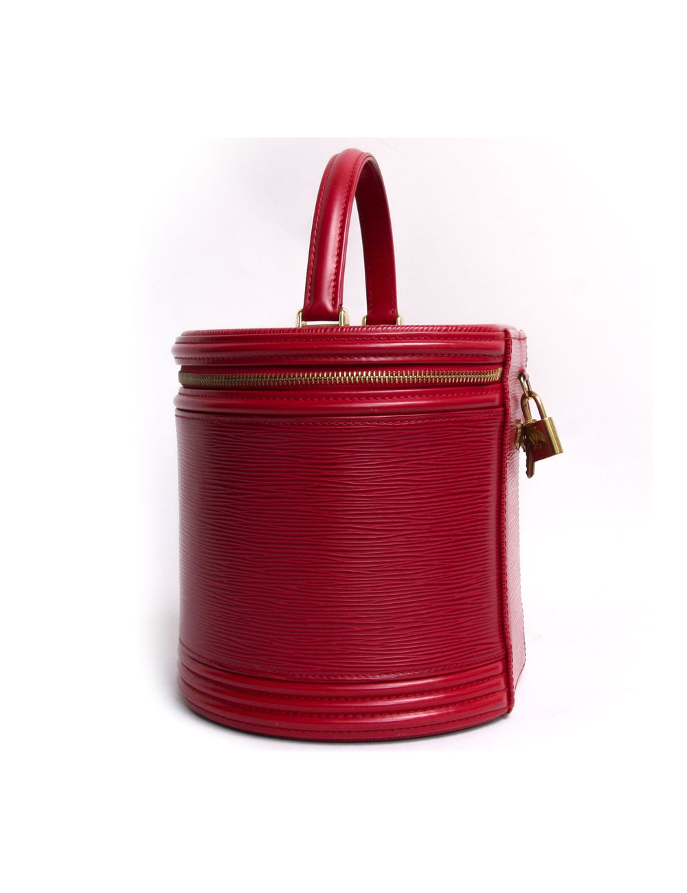 Sac seau LOUIS VUITTON cuir épi rouge