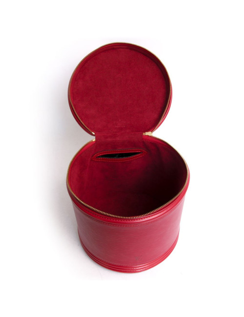 Sac seau LOUIS VUITTON cuir épi rouge