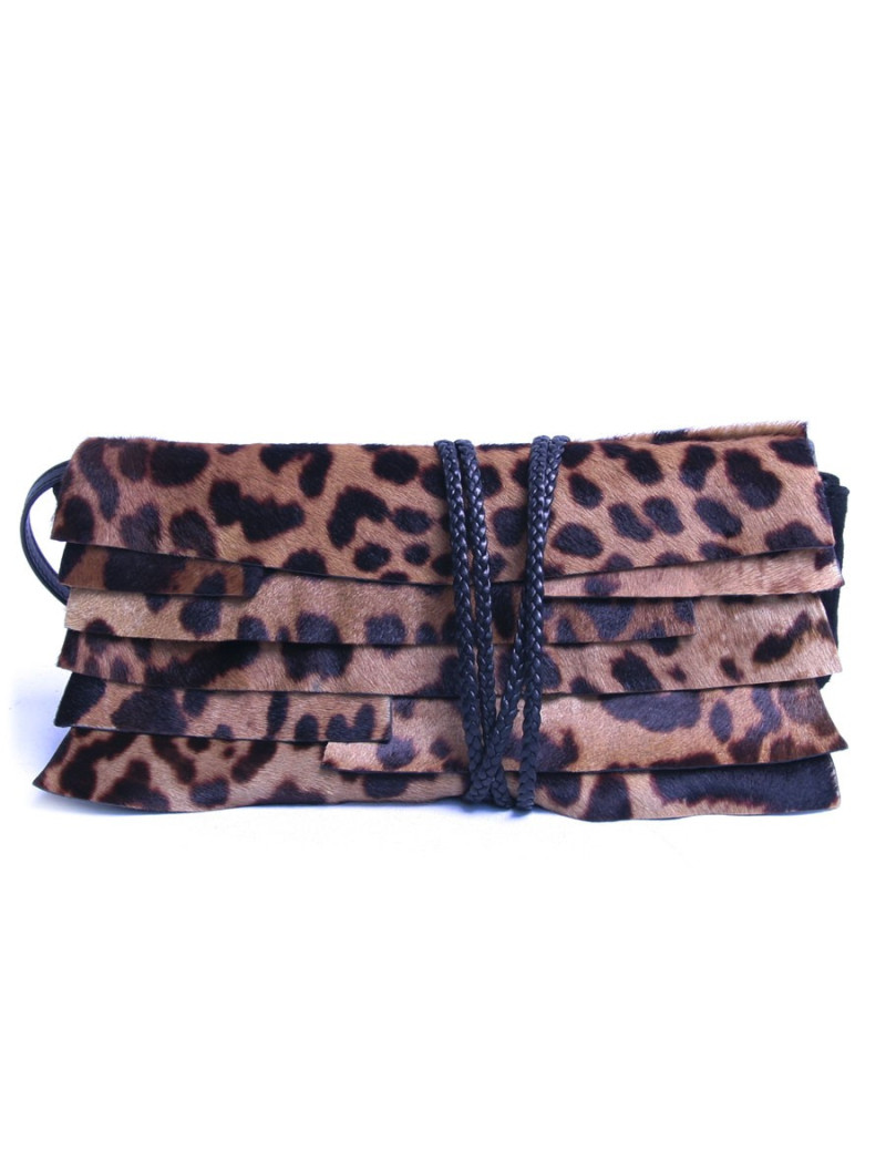 Sac pochette YVES SAINT façon panthère