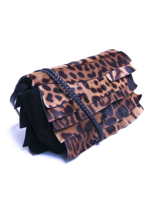 Sac pochette YVES SAINT façon panthère