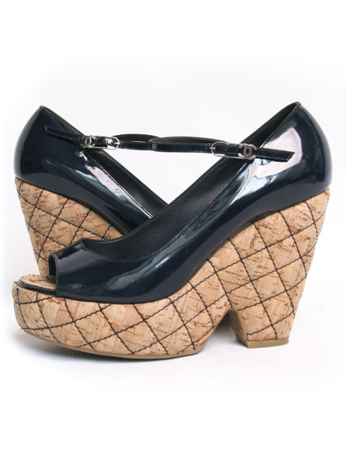 Sandales compensées CHANEL T