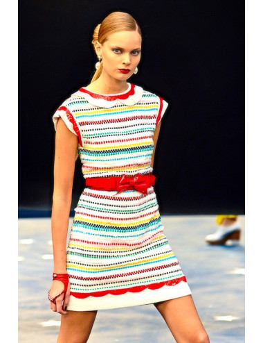 Robe CHANEL t 40 à sequins multicolore 2