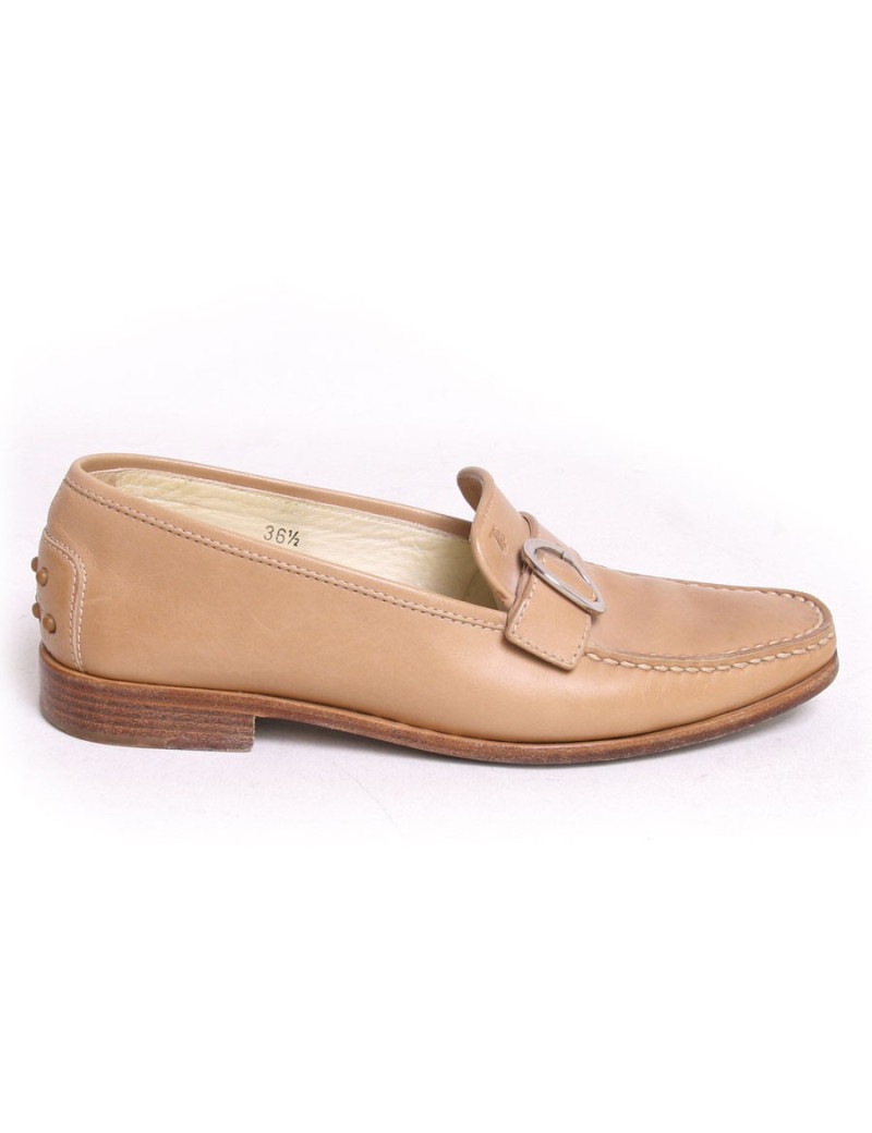 Moccassins TOD'S cuir beige T36,5