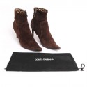 Boots to heels & DOLCE GABBANA suede Brown T36