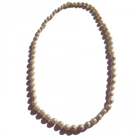 SCHERRER couture necklace beads of pearly glass