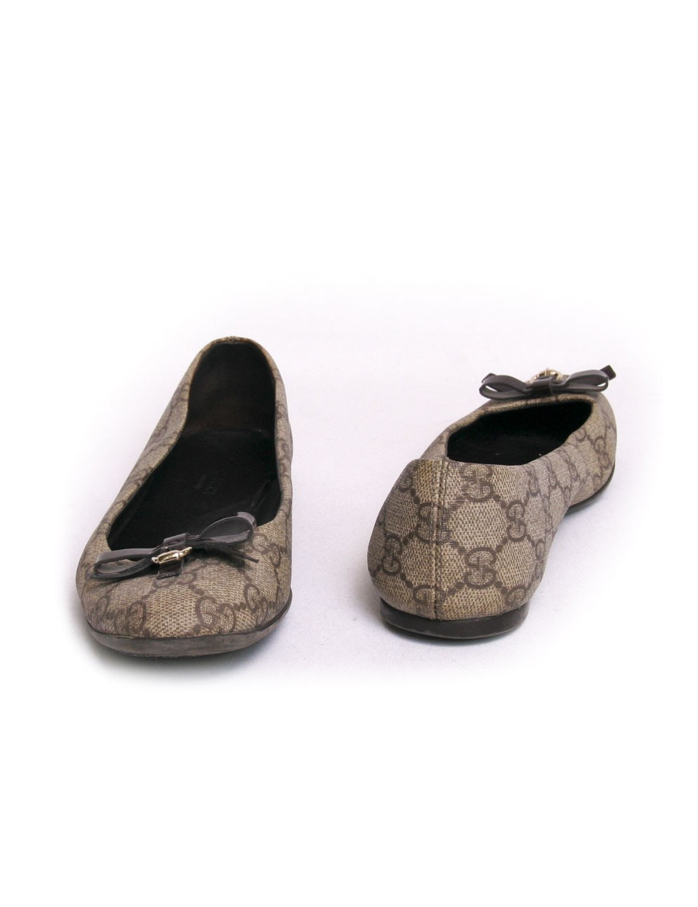Ballerines GUCCI toile cirée monogram T36