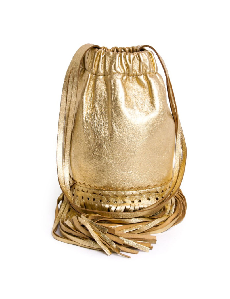 Sac SONIA RYKIEL lamé doré