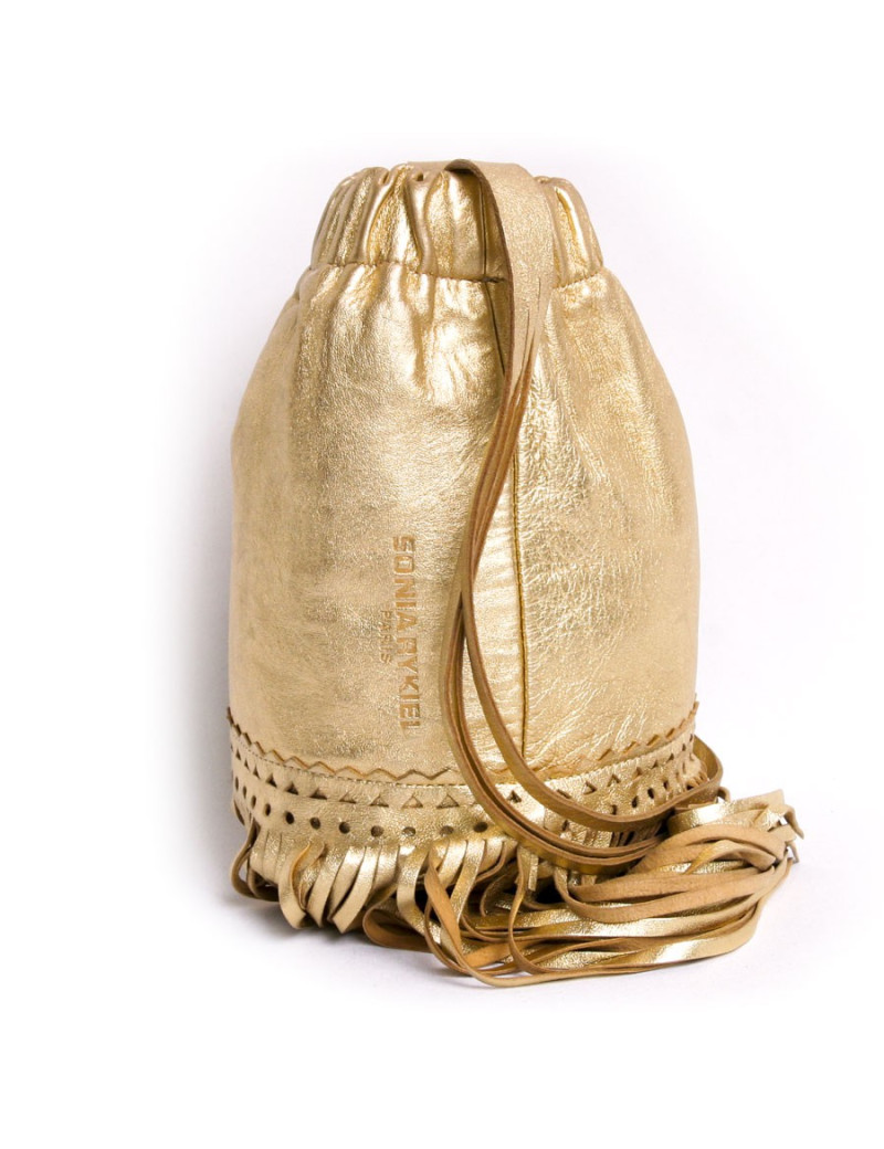 Sac SONIA RYKIEL lamé doré