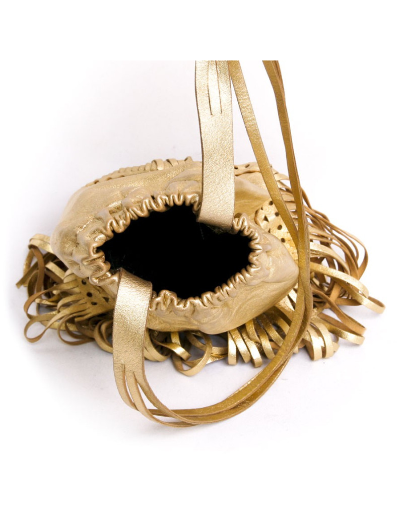 Sac SONIA RYKIEL lamé doré