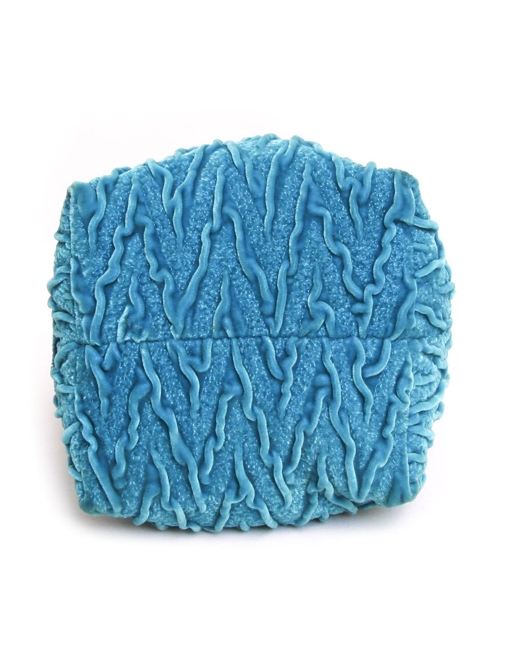 Sac ISABEL CANOVAS  velours de soie turquoise vintage