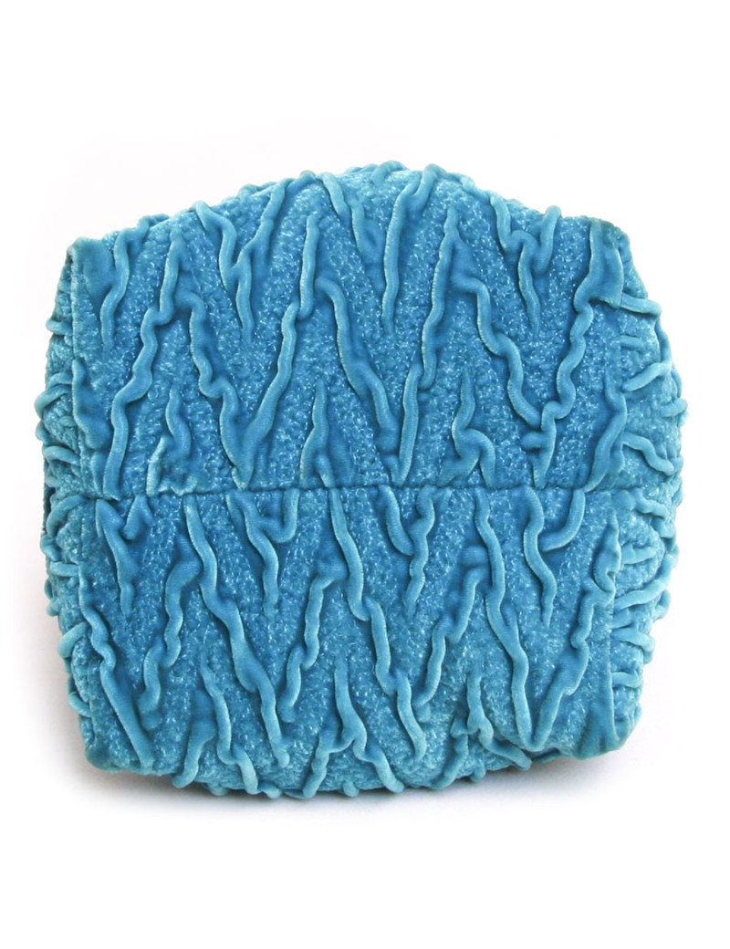 Sac ISABEL CANOVAS  velours de soie turquoise vintage