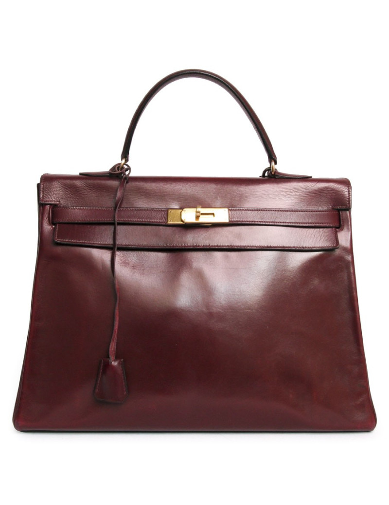 Sac Kelly HERMES bordeaux